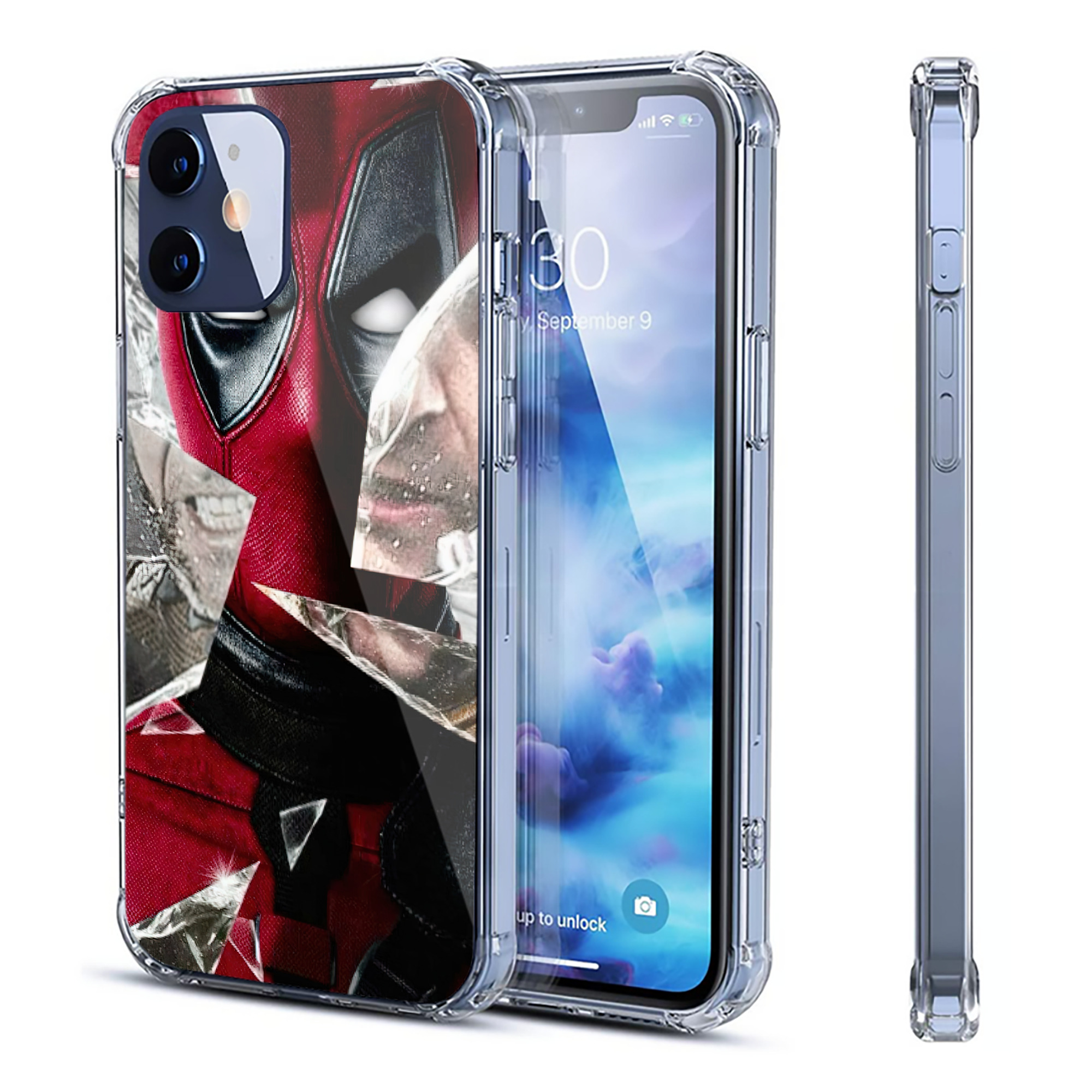 （画像用） Deadpool デッドプール 【iPhone 12シリーズ対応】透明スマホケース（クリアソフトケース）